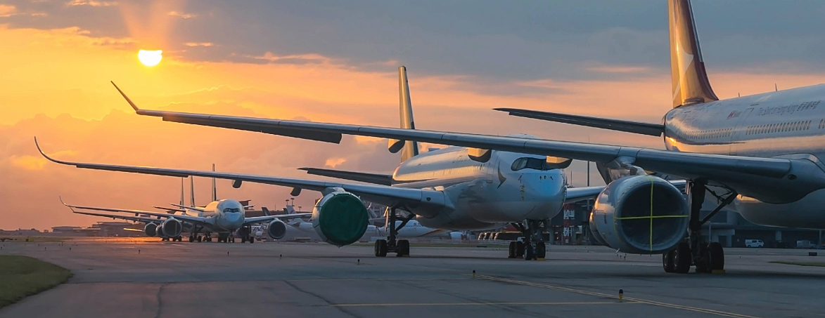 Background image: Aviation Supply Chain