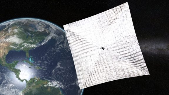 Background image: Lightsail Solar Sail