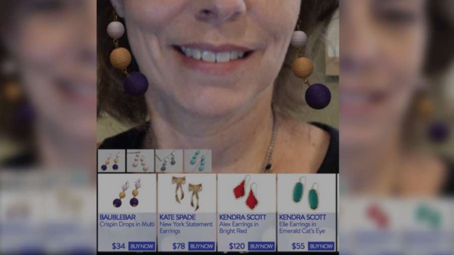 Background image: Virtually Try On Earrings Before You Buy With Dangled Ar App